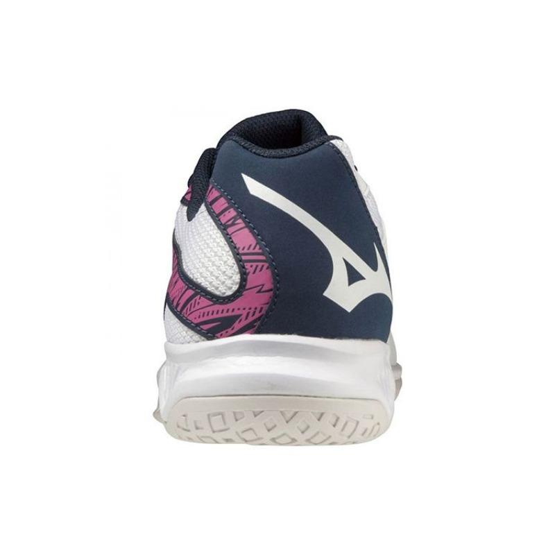 Mizuno thunder blade 3 unisex low-top volleyball training shoes white blue pink V1GA217014