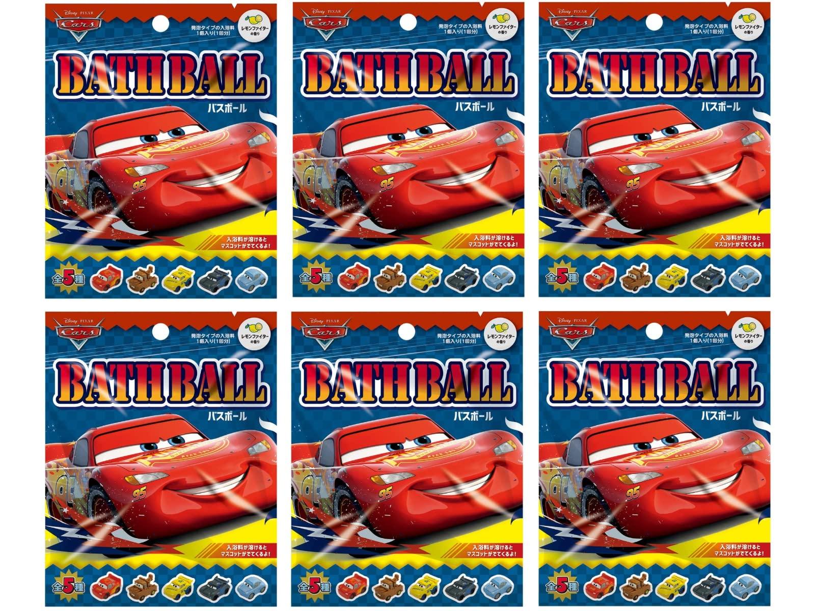 

Set of 6 Foaming Net Nor Corporation Cars Bath Ball with Lemon Fighter 60g Bath Additives Convenient Foaming Net for Bath + Included Mascot,