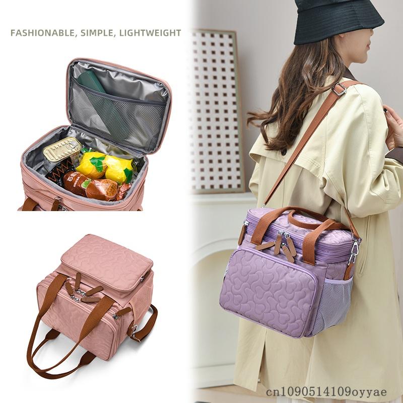 Large-Capacity Portable Lunch Bag, Picnic Bag, Outdoor Large-Capacity Portable Lunch Bag Waterproof Bag Outdoor Travel Mommy Bag