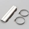 Daytona Motorcycle Exhaust Stainless Buffed Heat 68315 Guard, 40-55 compatible, Steel, Finish, Guard, Plain,