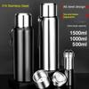 Large-Capacity Thermos Cup 316 Stainless Steel Tea-Water Separation Tea Cup Portable Cold-Keeping Cup for Men and Women All-Steel Water Cup