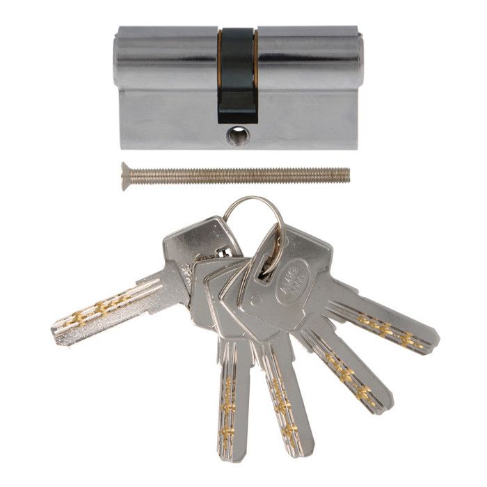 Cylindre de sécurité - 9800 - 70 mm (30-40) - Laiton - Chromé brillant