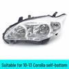 Toyota Corolla (2010-2013) Headlight Assembly: Black/White Base