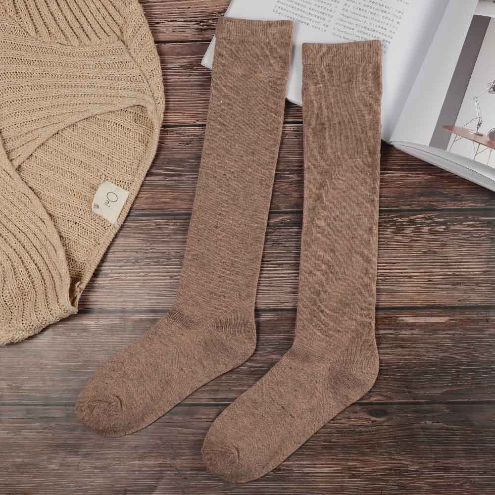 Casual Sport Cotton Ladies Student For Girl Women Stockings Knee High Socks Calf Sock Hosiery