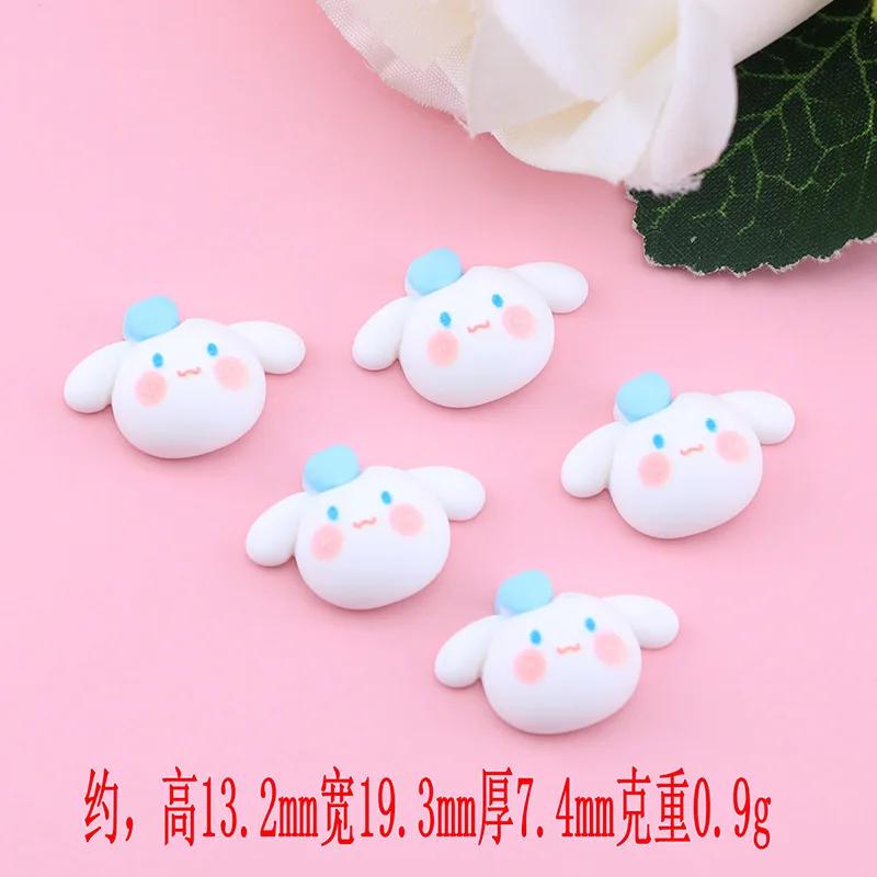 20 Pieces Of Cartoon Small Dog Cute Animal Series Resin Handmade Diy Jewelry Gifts Hair Clip Accessories