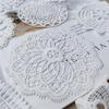 White Mesh Lace Trim for Sewing Projects Delicate Embroidered Pattern Ideal for Stylish DIY Creations