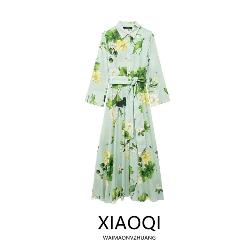 

Women s Clothing Fashion Style Summer Dress Flowers Print Picture color XS