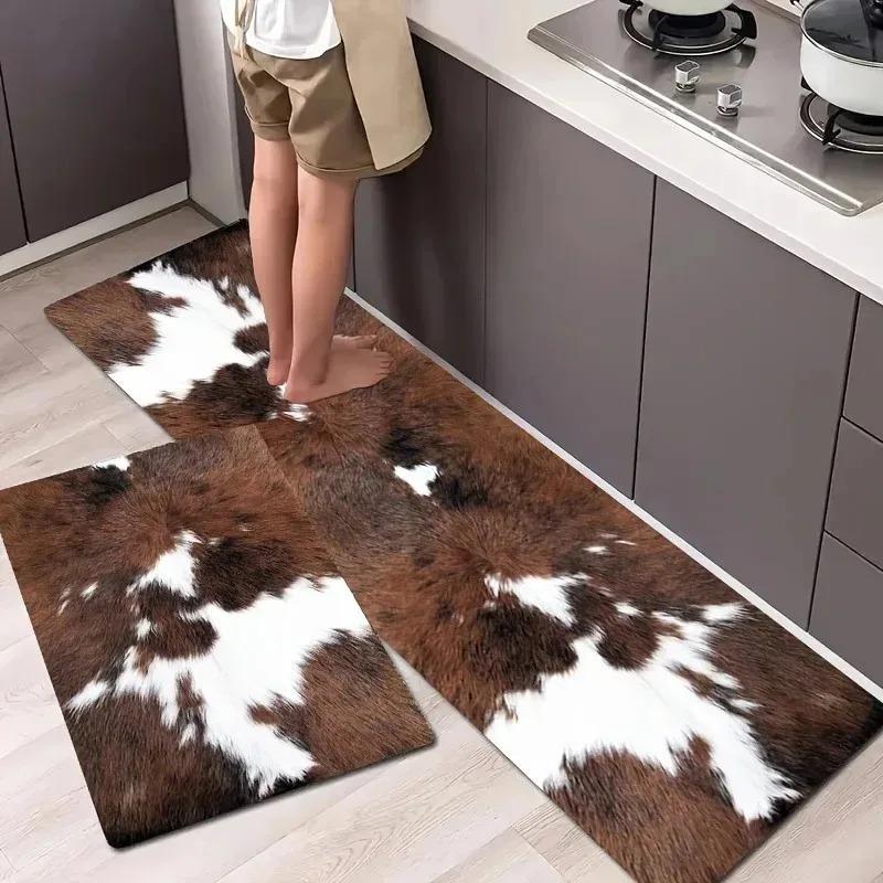 1PC Jigsaw Cats Pattern Door Mats Kitchen Rugs Non-Slip Pop Design Living Room Rugs Bath Mat Carpet for Home Sink Laundry Decor