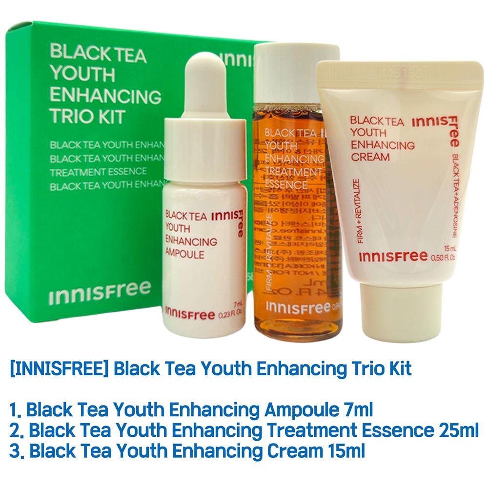 Innisfree Black Tea Youth Enhancing Trio Kit (Include 3 Items)
