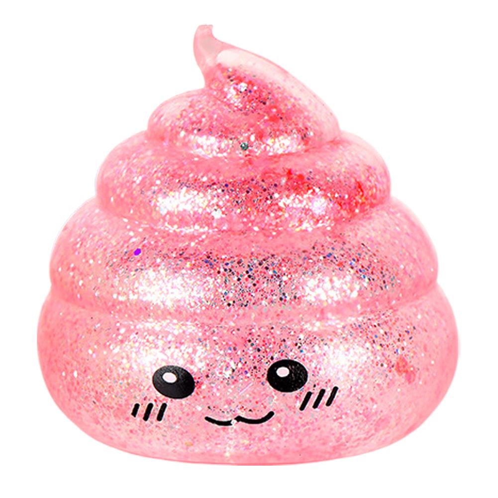 Funny Glitter Poo Stress Ball Toy For Kids Adults, Squeeze Fidget Prank Toy April Fool'S Day Gift, Sensory Stress Relief