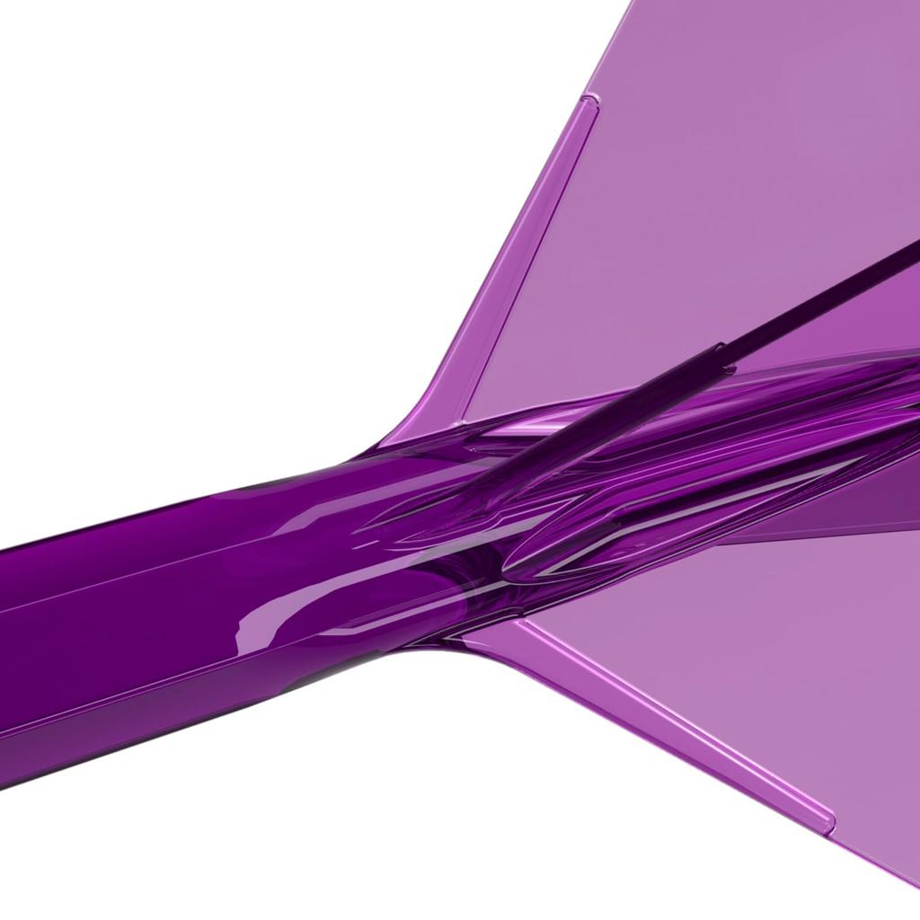 CUESOUL ROST 77 Transparent Integrated Flight Standard Set of 3 Clear Purple White Logo L Size (CS-77-XB7T-L)