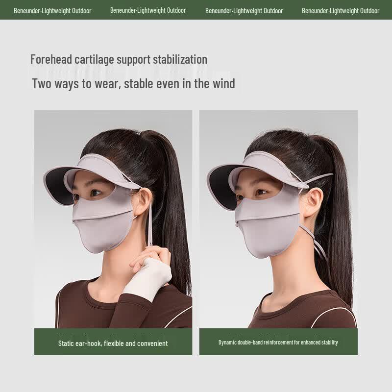 beneunder Sun Protection Brimmed Face Mask