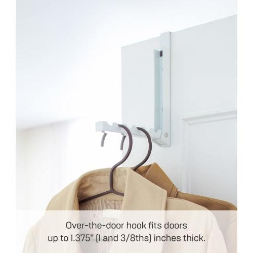 Yamazaki Folding Door Hanger Smart, White, 2 X 7 - 20.5 X 20 Cm, 7161