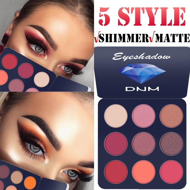 Buy Brand DNM 9 Colors Highlight Glitter Eyeshadow Palette Shimmer