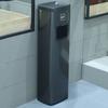 Vertical Ashtray Trash Can Elevator Entrance Trash Bin Large Capacity Stainless Steel Litter Bins Luxury Rectangular Dustbin