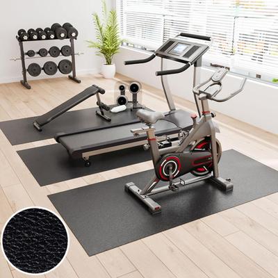 2 Stuks Kunstleer Hometrainer Mat Hardhouten Vloer Tapijt Beschermer Antislip Stationaire Spinbikes Loopbanden Schokabsorberende Pad