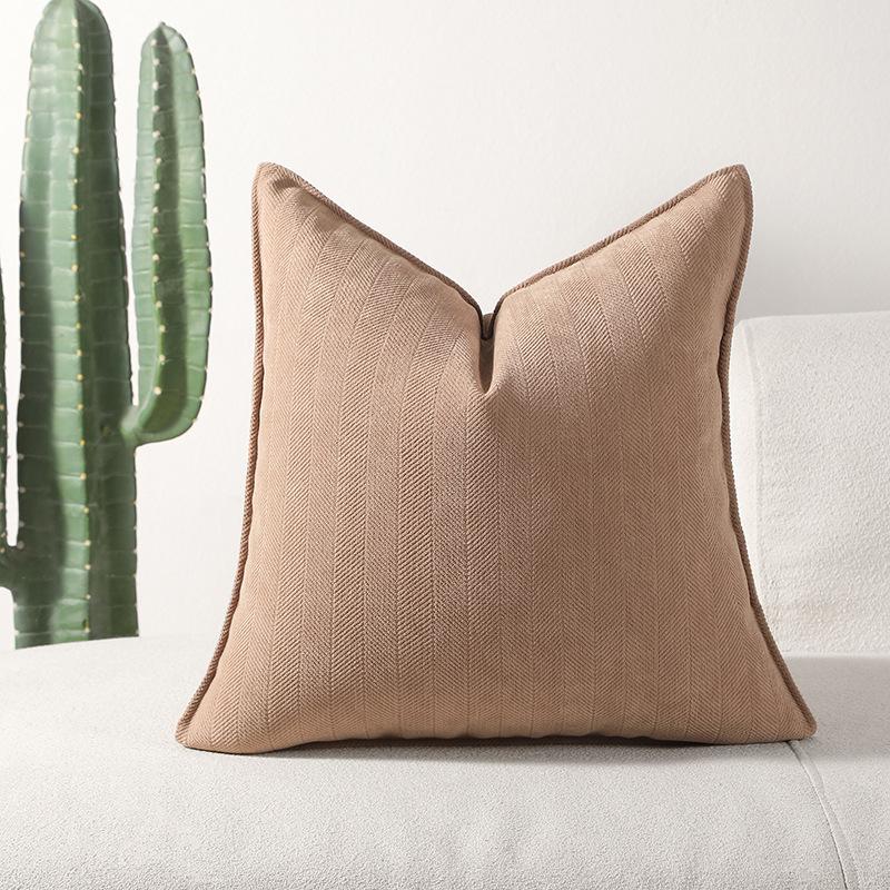 New Herringbone Edge Sofa Pillow Cushion Cover