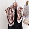 Luxury Jungle Printed Scarves Women's Silk Scarf Spring and Summer Floral Decorations Small Neckties Hairbands Bags Wholesale