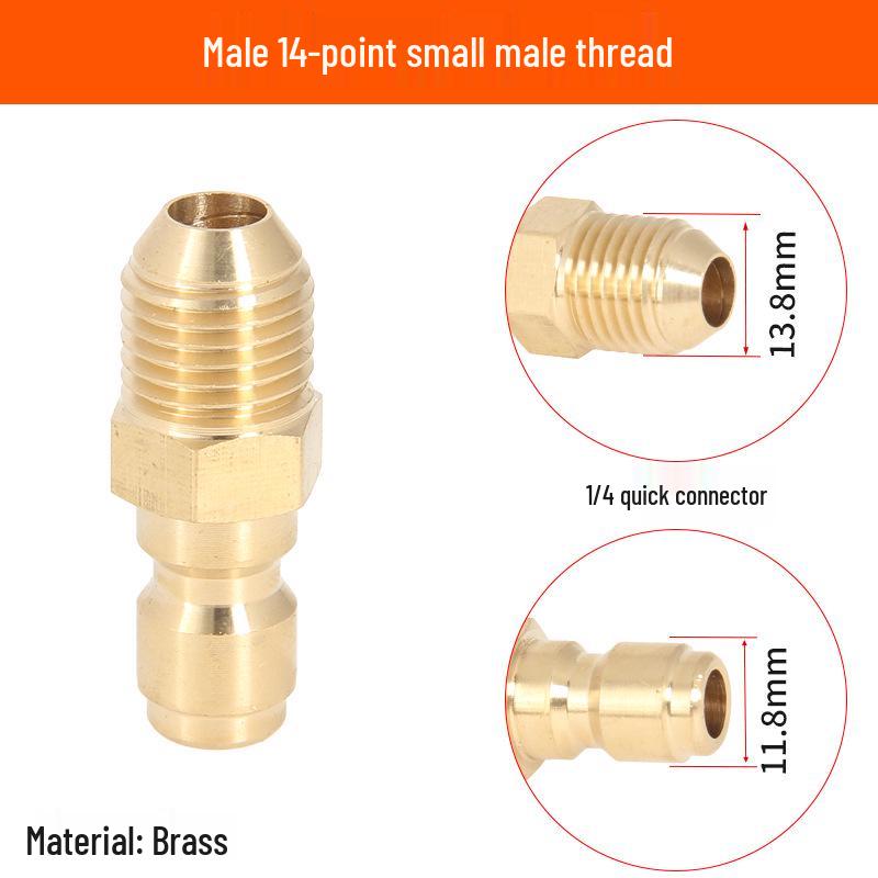 2-Point Brass Quick Connect High-Pressure Water Gun Hose for Car Washing and Cleaning 380.