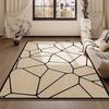 Modern Style Carpets for Living Room Large Area Bedroom Decor Black and White Carpet Soft Rug Easy To Clean Minimalist Mat