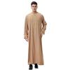Men's Embroidered Zipper Robe - Middle Eastern Style, Spring/Summer