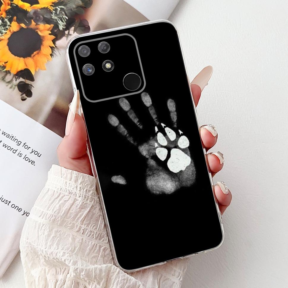 Soft Full RMX3430 Protective Cover For Realme Narzo 50A Casing Cat Pattern For Realme Narzo 50A Narzo50A Silicone Covers Case