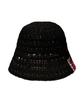 Elkebeullum Flower Net Black Bucket Hat