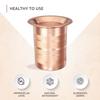 Copper Tumbler Cup with Lid, Set of 2, 300 Ml