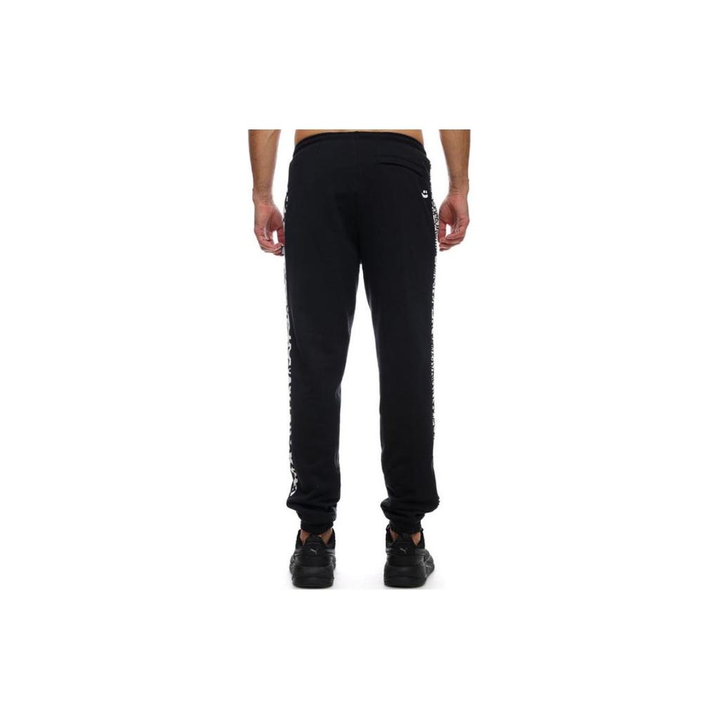 Puma Side Letter Print Casual Sport Drawstring Pants Men Bottoms Black 59865051