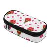 Pen Case Spacious Storage Strong Polyester Fabric Smooth Zipper with Main Compartment Mesh Pocket and Pen Slots for Classroom Use