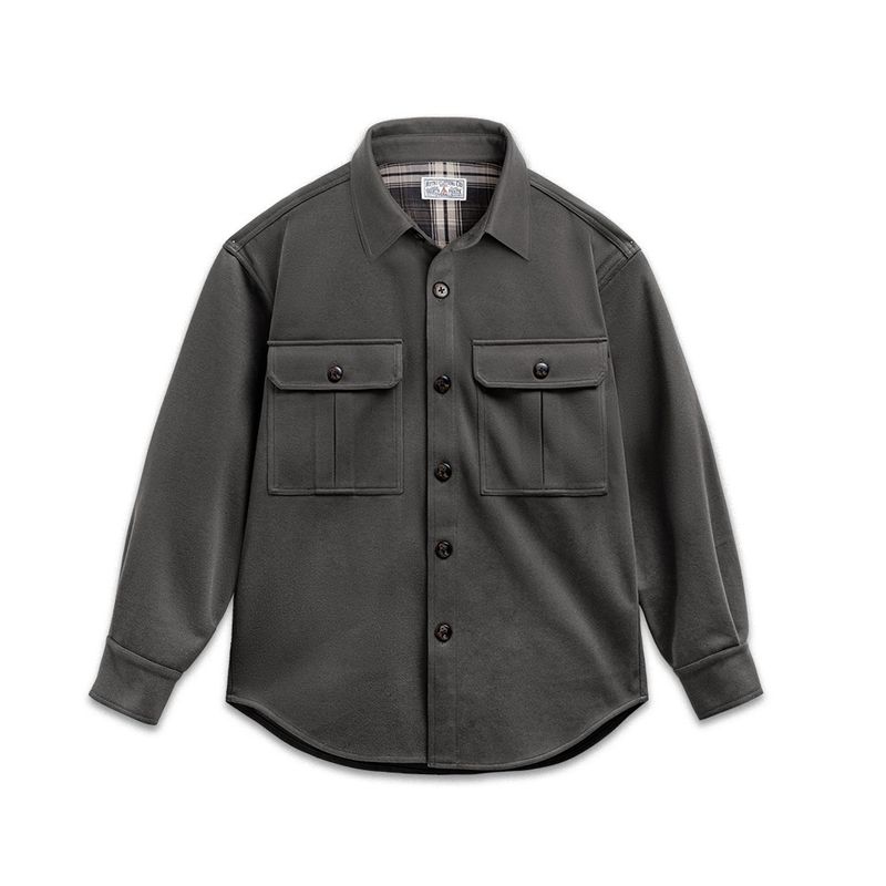 Madeng Parka American Retro Starry Sky Woolen Shirt Jacket Loose Lapels Heavy Weight Woolen Outwear Men's Autumn Clothing
