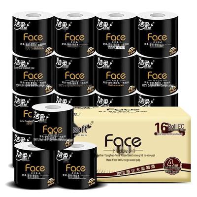 JieRou Face Schwarzkern 4-lagiges Toilettenpapier