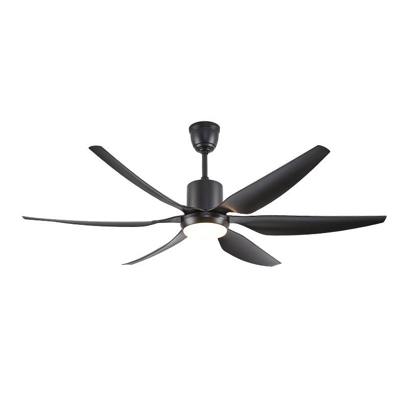 American Retro Smart Silent Ceiling Fan with Light, Large Five-Blade Design for Living Room or Restaurant