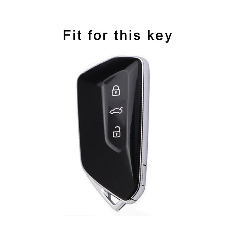 TPU Car Remote Key Case Cover Shell Fob For VW Volkswagen Golf 8 2020 Skoda Octavia A8 2021 SEAT Leon MK4 Accessories