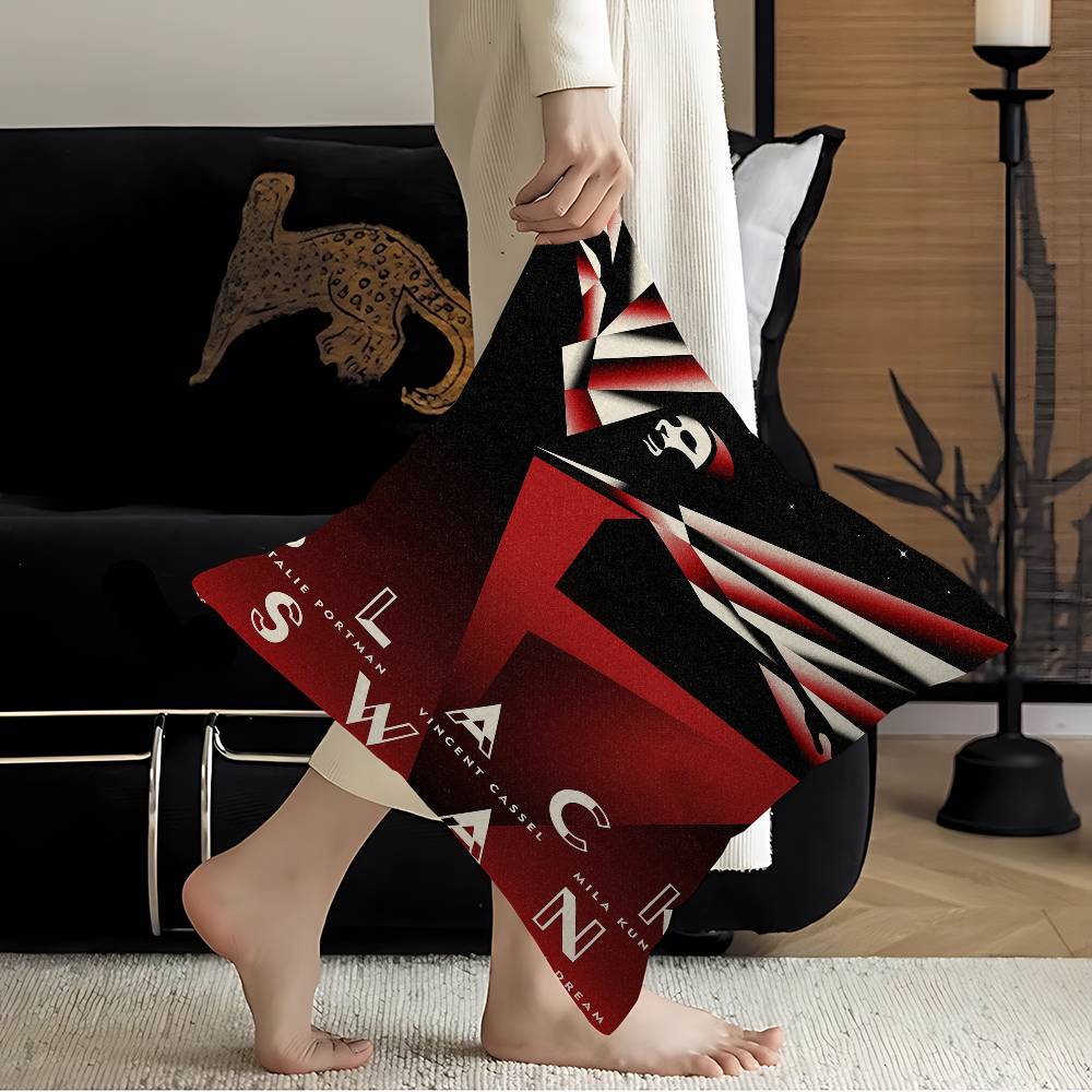 B-Black S-Swan Movie Maple Design Cushion Cover Happy Autumn Harvest decor Holiday Decorati Pillow Cover