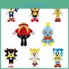 Boneco de Pelúcia Super Sonic Miles Macio e Fofo Brinquedo de Pelúcia para Crianças e Adultos