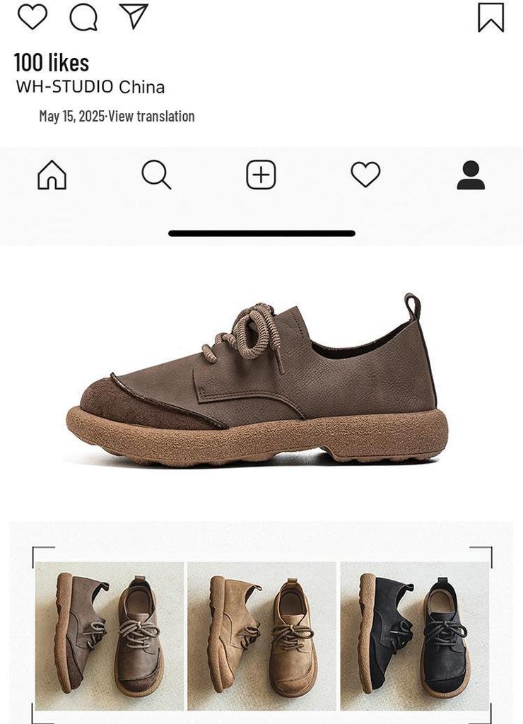 Men's Plus Size Breathable Leather Driving Shoes - Autumn Style, Non-Slip Soft Sole, Fashionable & Versatile.