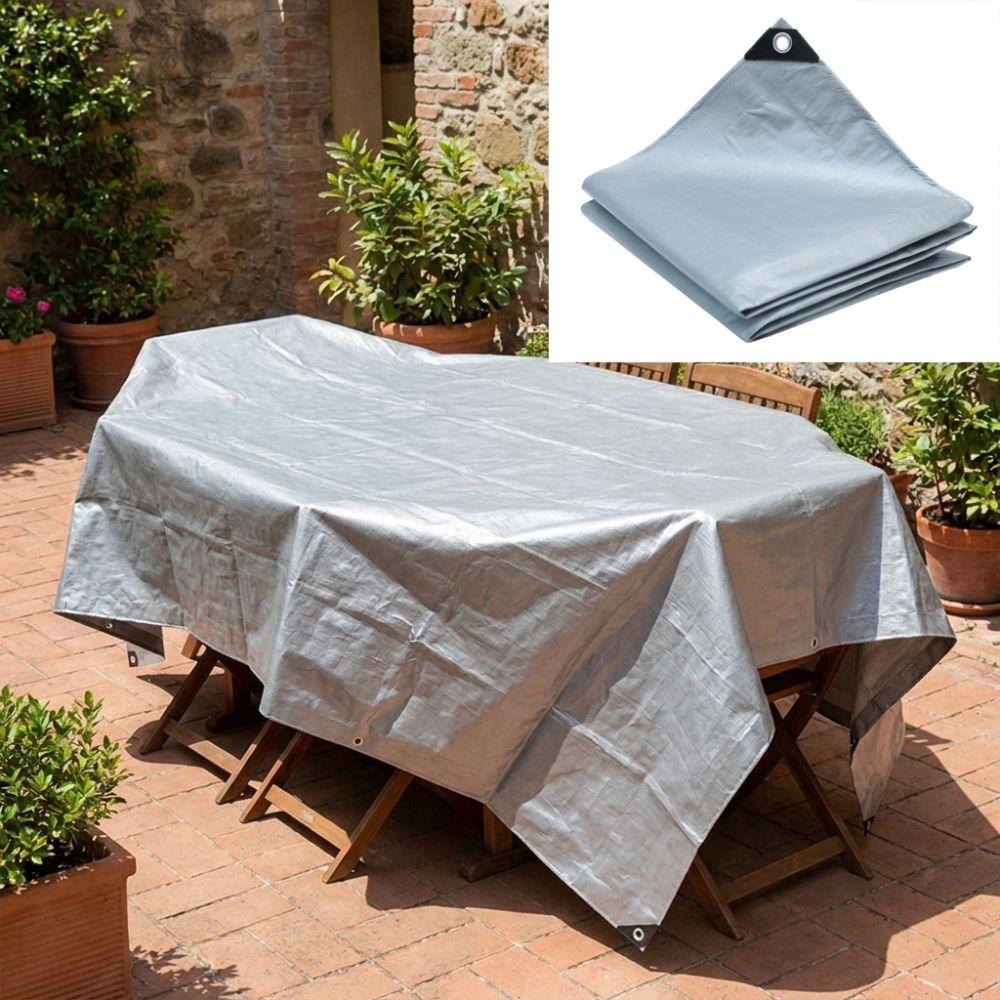 Silberbeschichtete PE Wasserdichte Sonnenschutzplane Doppelt Verdicktes Garten Sonnenschutzgewebe LKW-Abdeckung
