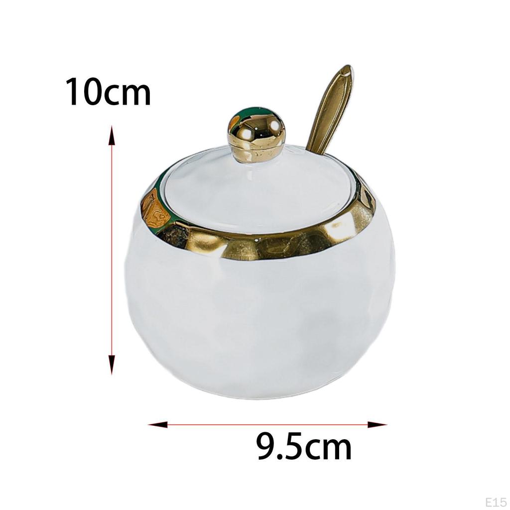 Keramická nádoba na cukr na koření asi 300 ml nádoba na sůl na domácí kávu