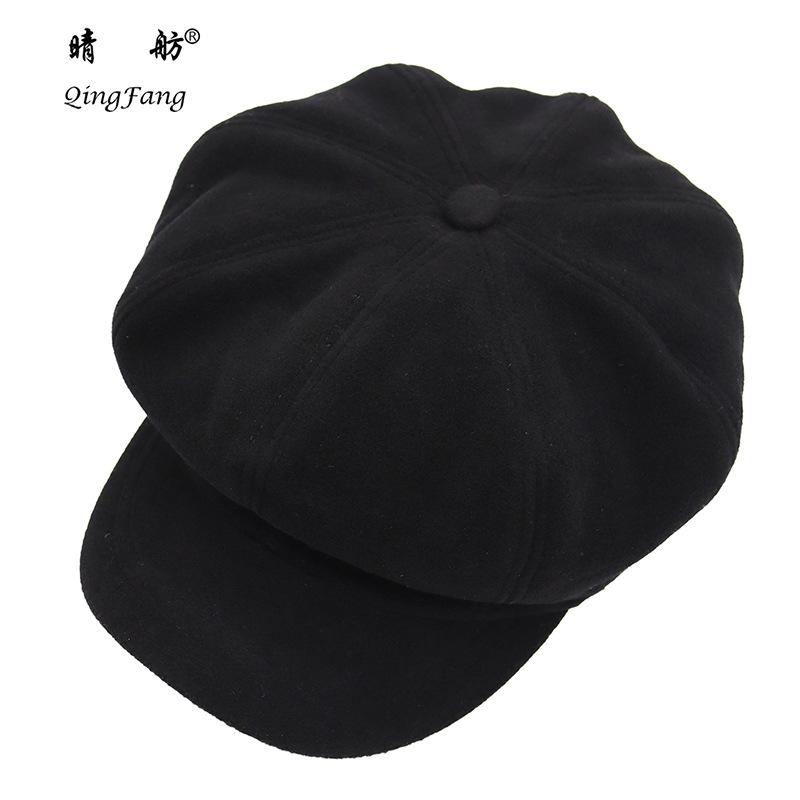 

Цинфан шерстяная детская восьмиклинка весна осень и зима мужская и женская пары шляпа тыква британская ретро детская шляпа бутон average size