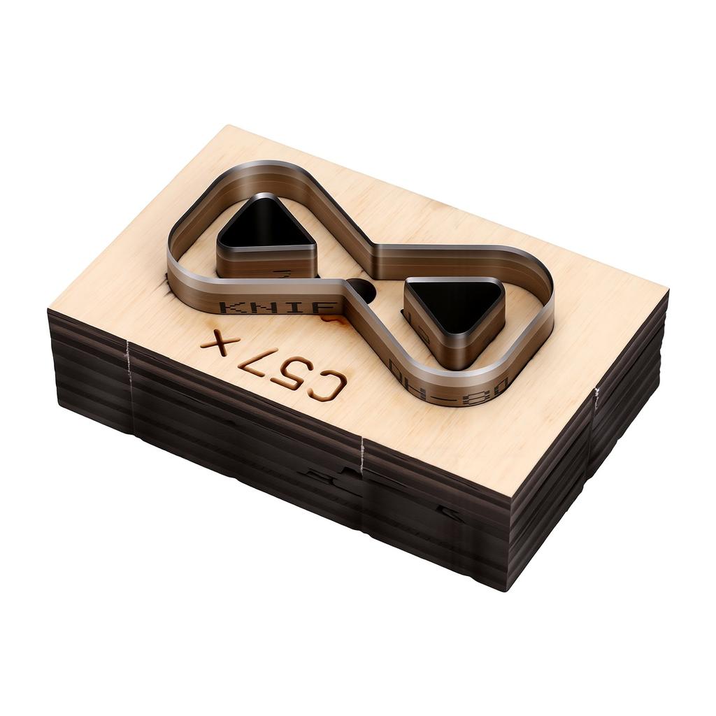 Leather Cutting Die Bowknot Shape Leather Punching Mold for Handicrafts Keychains Bracelets Belts