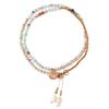 Elegant Shoushan Stone Layered Beaded Bracelet: Women's Light Luxury, Exquisite High-End National Style DIY Accessory