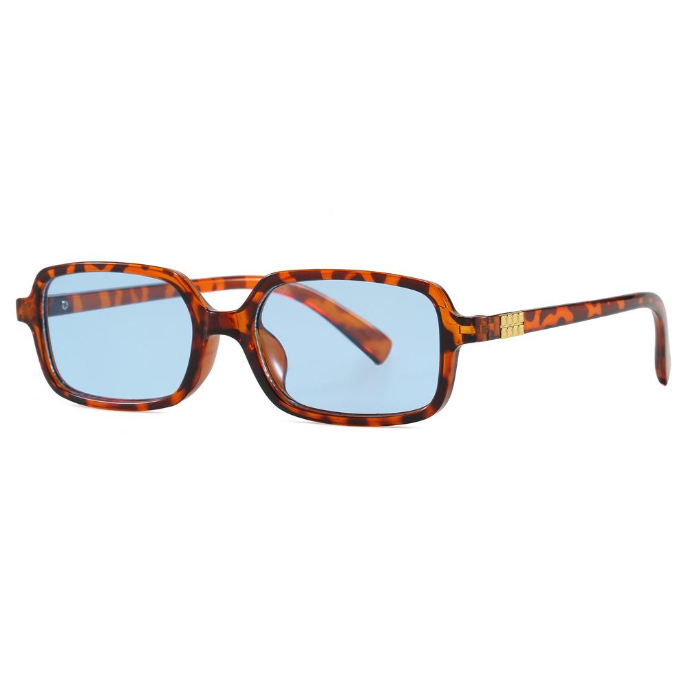 8065 Retro Square Sunglasses: Unisex Small Frame with Blue Light Blocking & Myopia Compatible