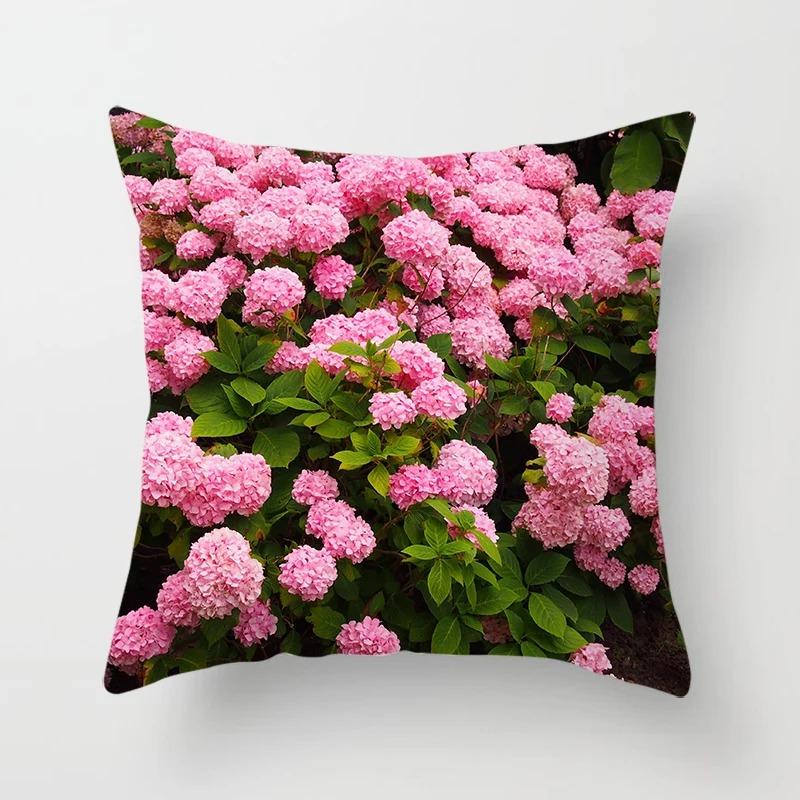 Flower Pattern Pillowcase Car Ornaments Office Living Room Home Pillowcase