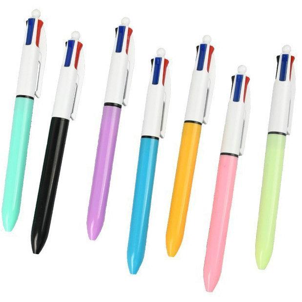 

Japanese Multi-Color Pen Set for Kids – Cross-border, Four-Barrel, Seven-Ink Design 4-color pen refill 1.0 red, blue, green, black