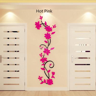 DIY 3D Acrylic Crystal Wall Stickers Living Room Bedroom TV Background Home  Romancehouse