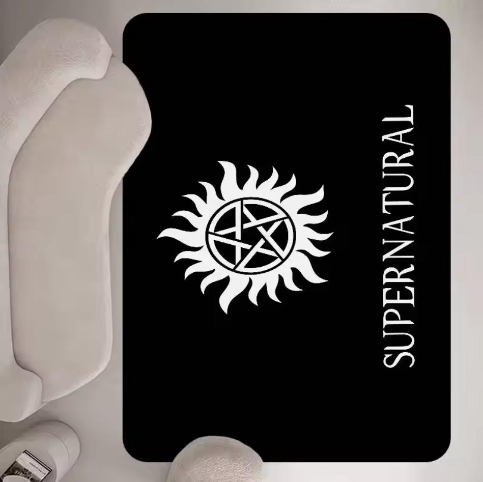 Living Room Rug Supernatural Anti-Possession Symbol Mysterious Carpet Non-Slip Easy Clean Mysterious Personalized Home Decor Mat