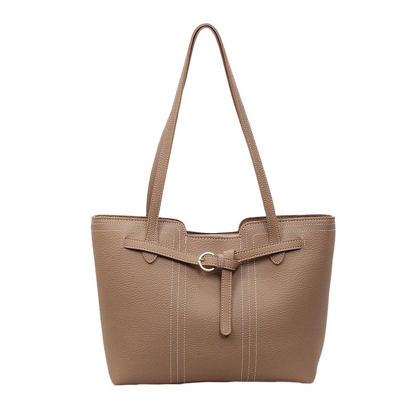 Retro Stor kapacitet Axelväska, Trendig Handhållen Axelväska