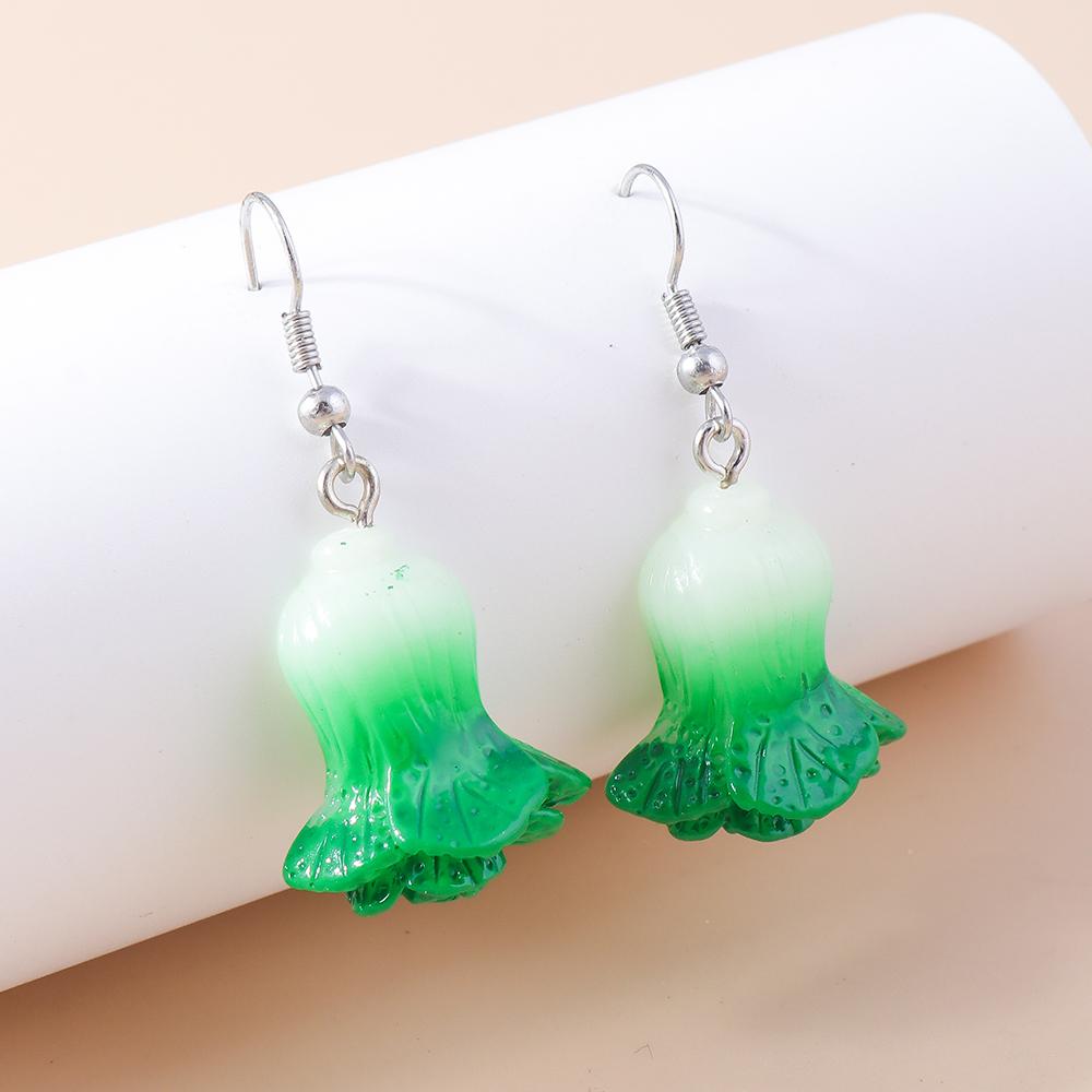 Fashion Resin Simulation Fruits Earrings for Women Pineapple Strawberry Apple Banana Cherry Drop Earrings Girls Jewelry Gifts