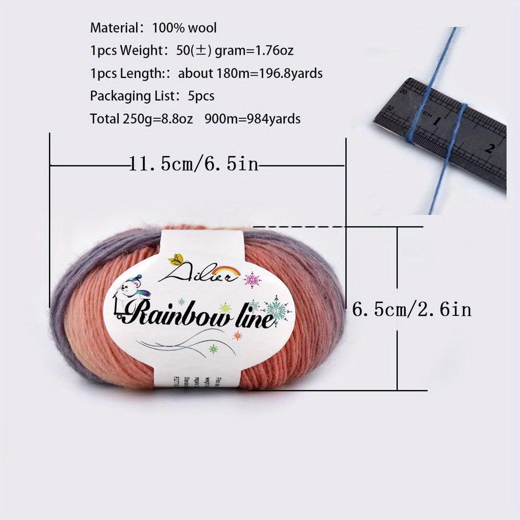 6 ks 300 g vlny na amigurumi Pletací a háčkovací příze Balíček Živé DIY vlněné klubka pro plyšové hračky Deky Prémiový výběr příze pro ruční práce